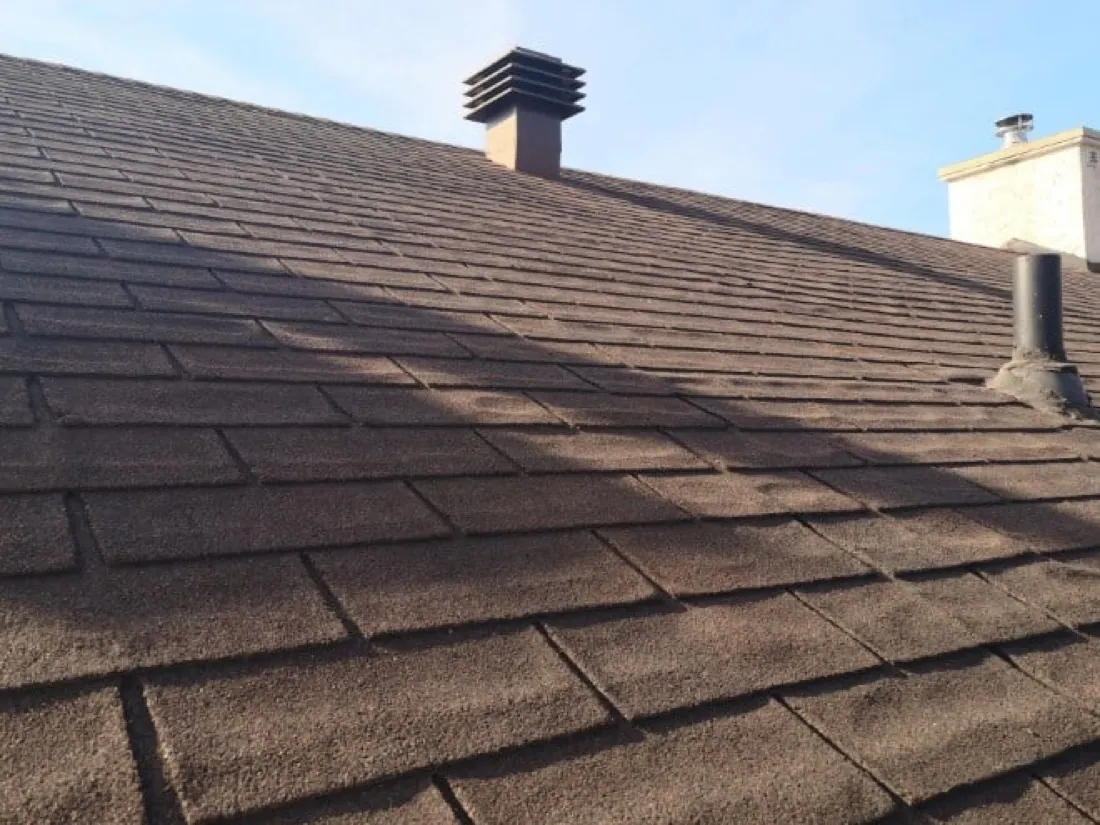 New residential roof installed by Cornerstone