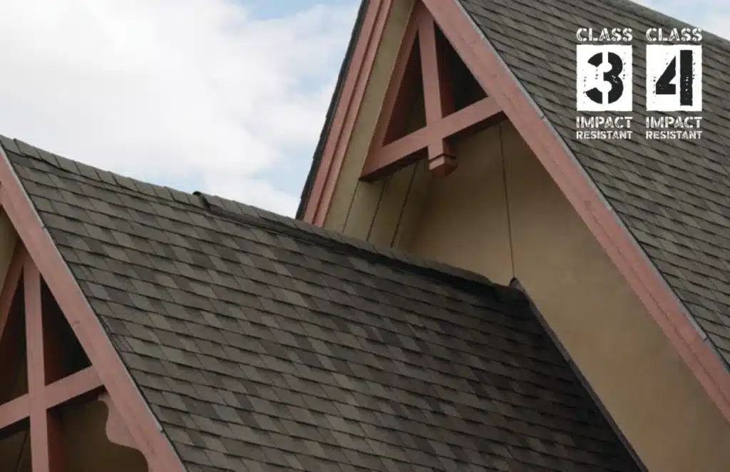 Stylish roof with impact resistance features