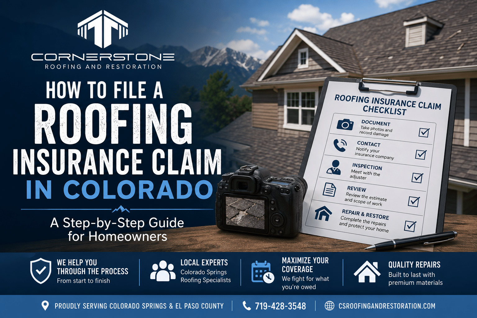 How to File a Roofing Insurance Claim in Colorado: A Step-by-Step Guide for Homeowners