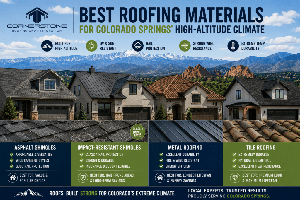 roofing contractor colorado springs co cornerstone roofing